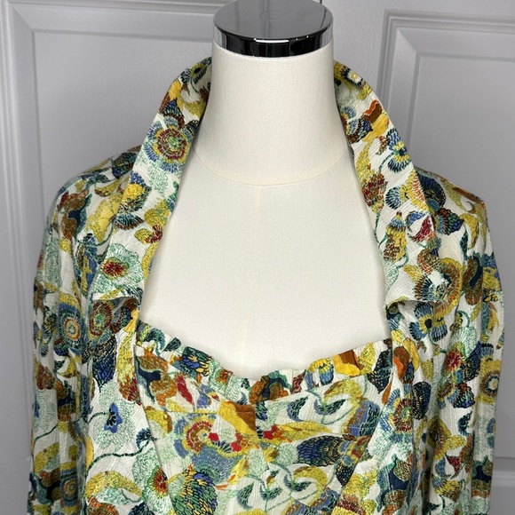 Abercrombie & Fitch 2Piece Colorful Paisley Crop Top & Cami Long Sleeve Size L - Picture 6 of 14